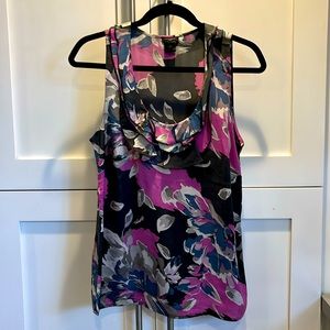 Ann Taylor Faux Silk Sleeveless Blouse